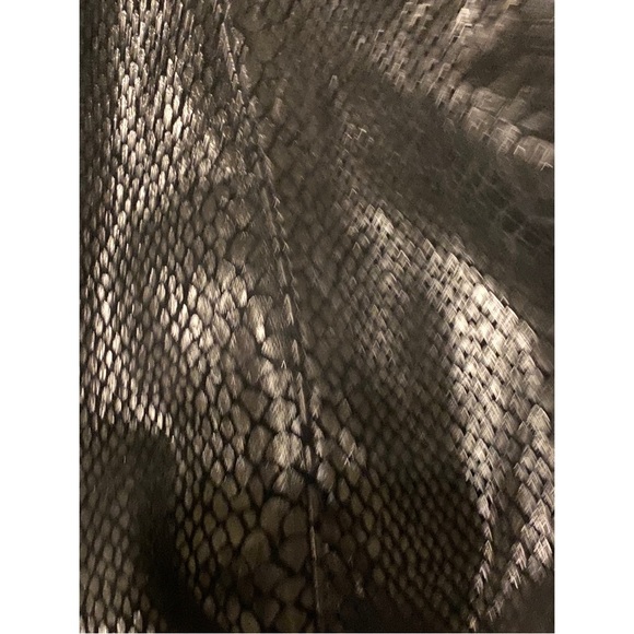 Bradley Bayou Leather Reptile Print Jacket, size Large - Picture 11 of 11